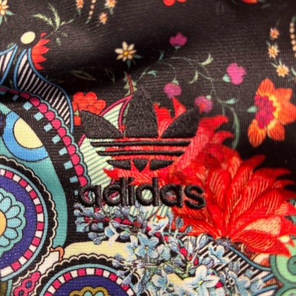 ADIDAS Sz S Floral Track Oversized Jacket Jardim Agharta - Picture 7 of 9
